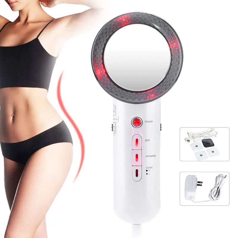 NEW EMS Infrared 1MHz Electric Skin Treatment Facial Treatment Anti-cellulite Weight Loss Slim Body Fat Burning Fitness Beauty