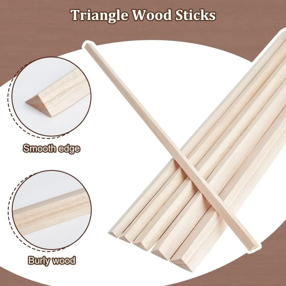 75 Bastoncini Di Balsa 6x6x305 Mm - Strisce Di Legno Per Modellismo E Fai Da Te