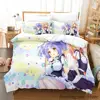 Kawaii Nekopara Bedding Set Single Twin Full Queen King Size Bed Set Aldult Kid Bedroom Duvetcover Sets Anime parure de lit Bed 5