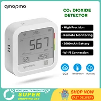 New Qingping CO2 Meter Air Quality Carbon Dioxide Detector Alarm Temperature & Humidity Meter Wifi Smart Control Air Detector