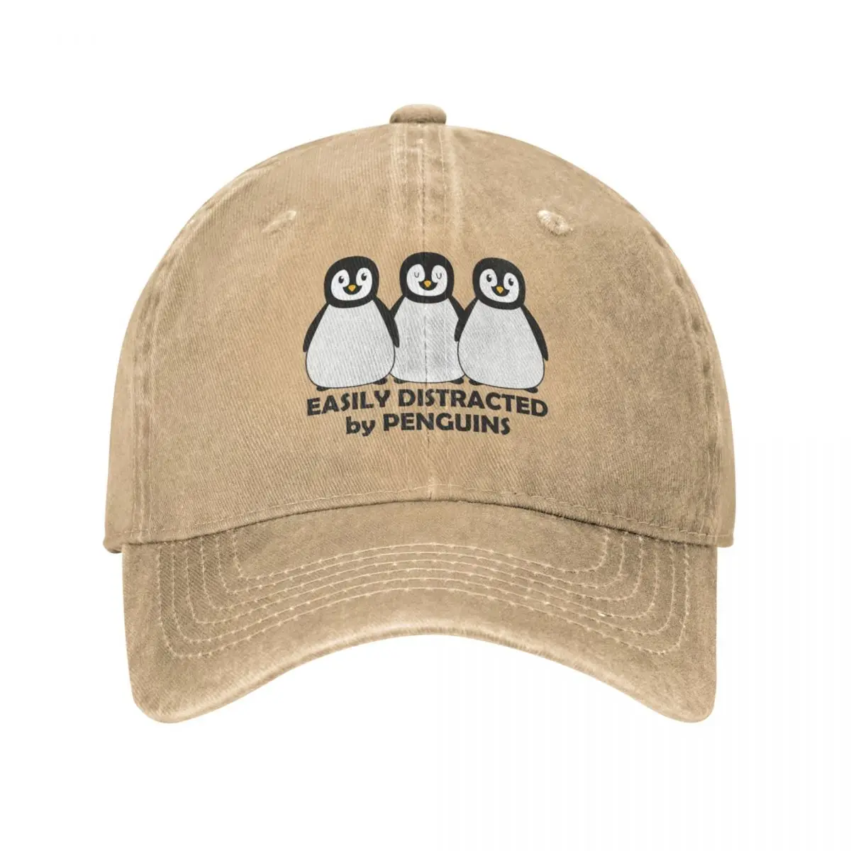 

Easily Distracted by Penguins Cowboy Hat fashionable Christmas Hats Trucker Hats Cap Women'S Men'S