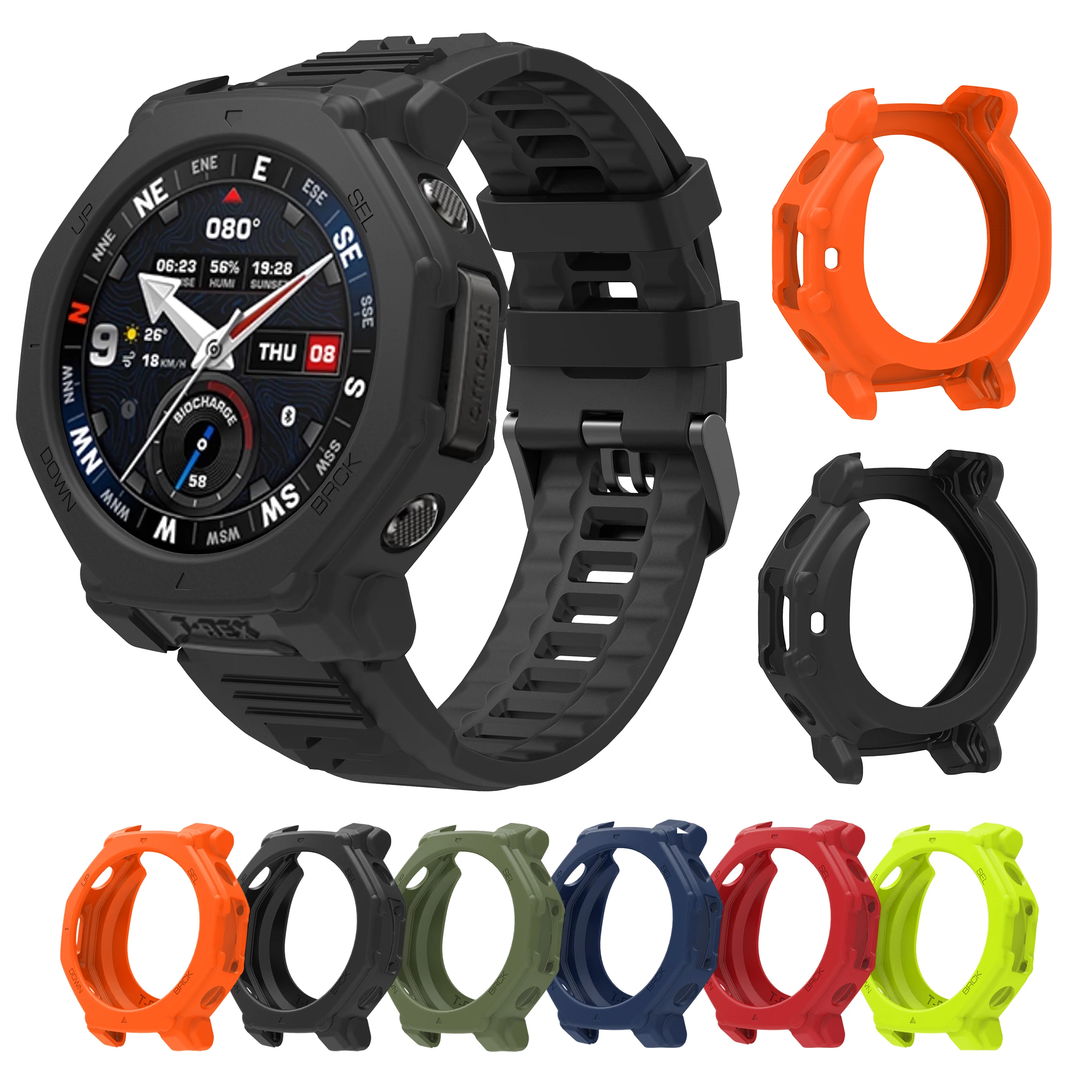 Silicone Strap with Protective Case