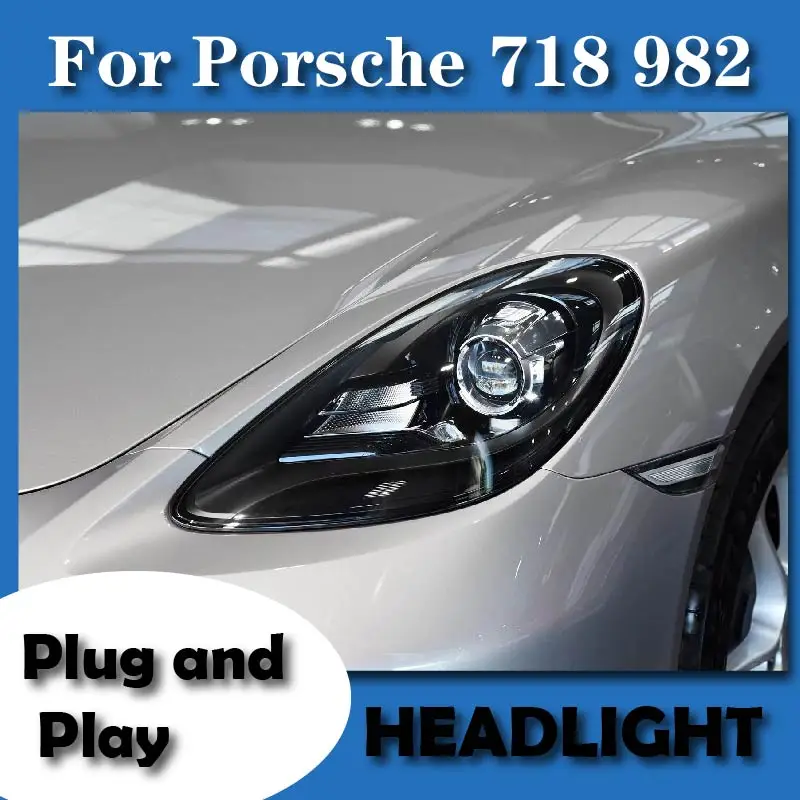 

For Porsche 982 718 Headlight Xenon Headlamp Fit to 2018-2021 Auto Lighting Systems Front Light Car Accsesories