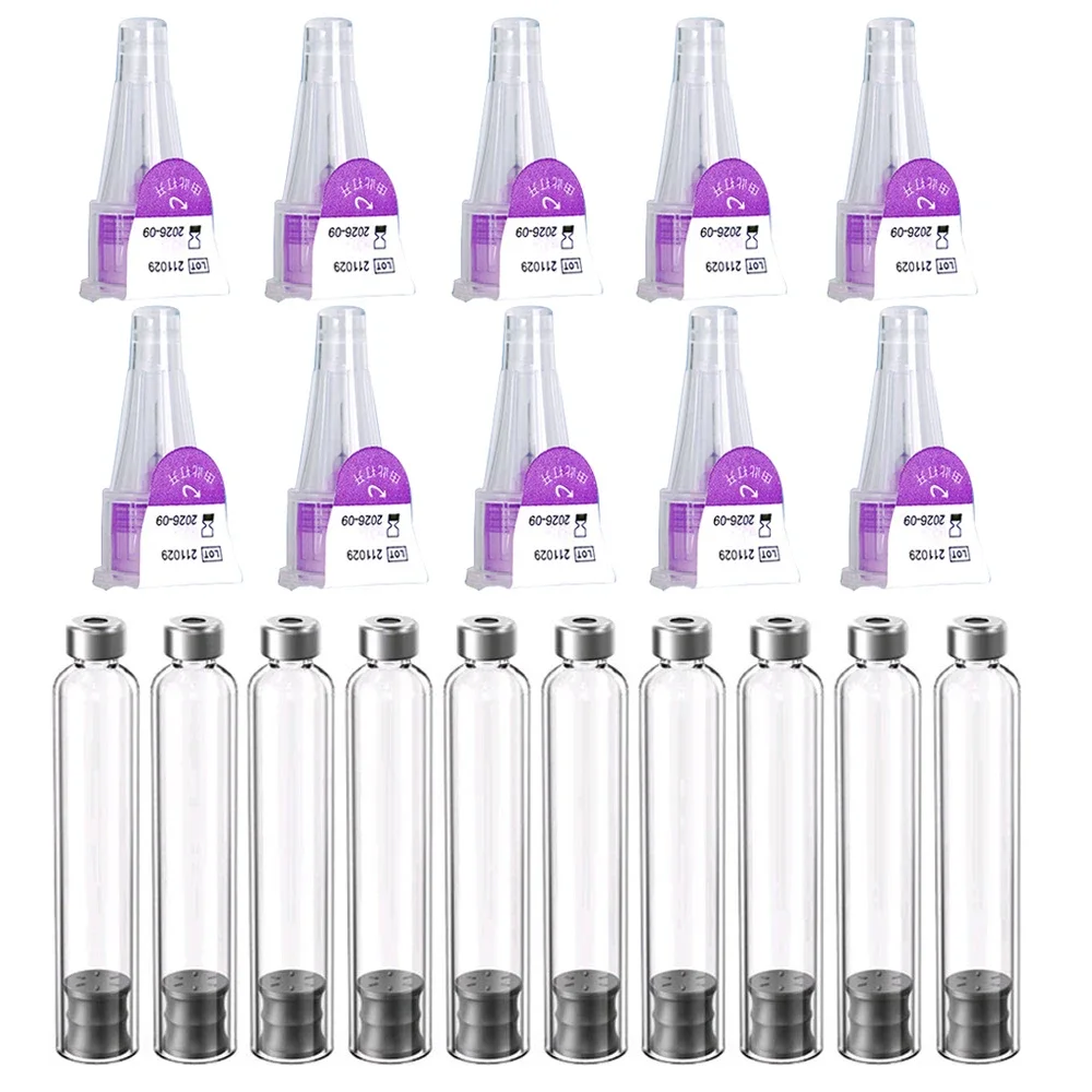 Magic Pen Tattoo Pen 10pcs Insulin Cartridges 3ml Empty Cassette Bottle Lilly Insulin Injection Medical Aesthetics insulin injection pen sleeve disposable cartridges