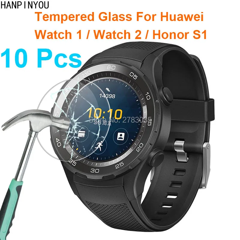 

10 шт./лот для Huawei Watch / 2 / Honor S1 твердость 9H 2.5D ультра прозрачное Закаленное стекло Защитная пленка для экрана