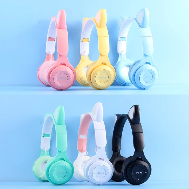 40566-2c2279.jpg Casque d'écoute sans fil Bluetooth, écouteurs avec micro, lumière Flash