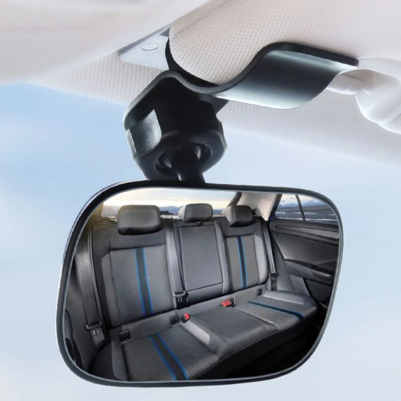 Baby Mirror Car Interior Rear View Mirror with Sucker & Clip Rear Facing Mirrors Safety Driving Kids Monitor Angle Adjustable