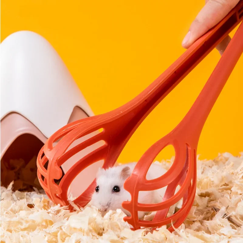 Pet Cleaning Tools Hamster Clip Mousetrap Anti-Bite Long Handle Breathable Clip Small Animals Life Interactive Toys Rat Pet Clean Accessories