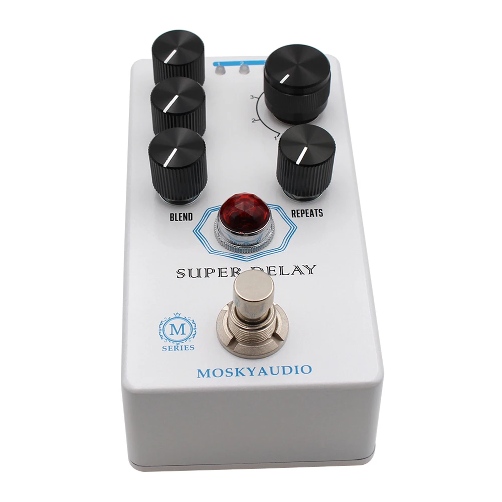 

1pc Delay Guitar Effect Pedal Moskyaudio Super Delay Guitar Effect Pedal Analog Style Four-mode Modulation Selection