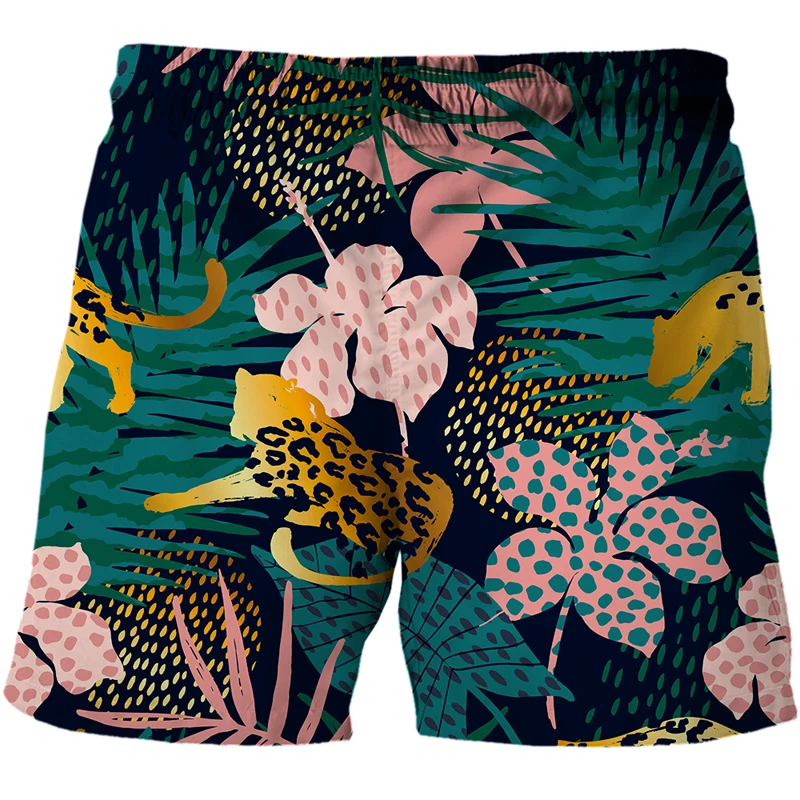 Shorts Men's Jungle Leopard Pattern Shorts 3D Printed Summer Beach Shorts Fashion Casual originality Quick-drying Swimsuit best casual shorts