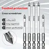Cross Screwdriver Head, Strong Magnetic Anti Slip Tungsten Steel, High Hardness Electric Screwdriver Tool, Screwdriver Head, Han 6