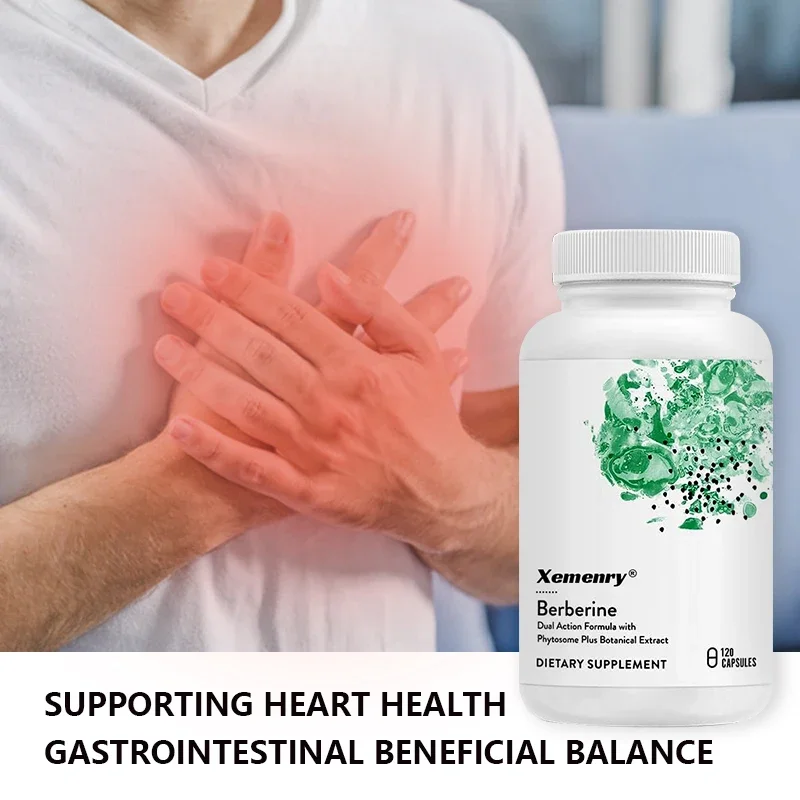 Berberine Capsules 1000mg-Support Heart Health, Immune System, Healthy GI, Improves Digestion