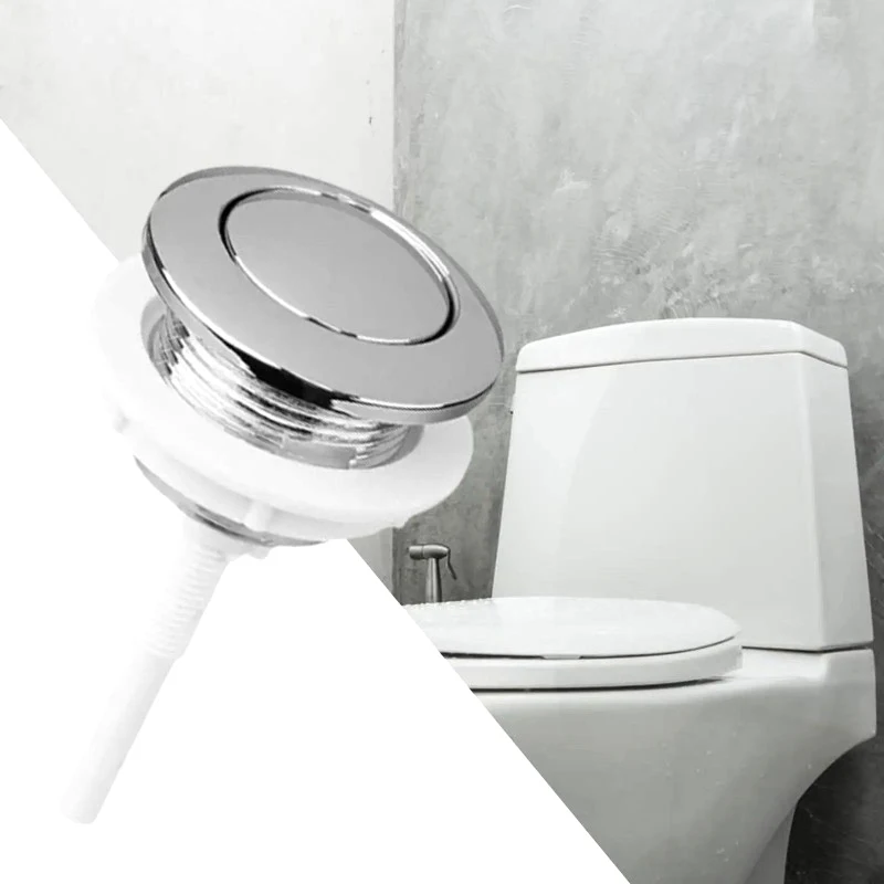 1pc Tool Toilet Tank Button Corrosion-resistant Flush Toilet Push Single Rust-proof Household Products Accessories