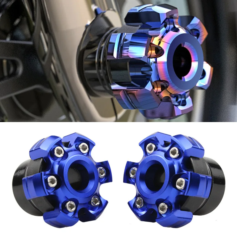 

1 Pair Front Fork Frame Sliders Shock-absorbing Front Fork Cup Protector Motorcycle Modification Decoration Universal Type