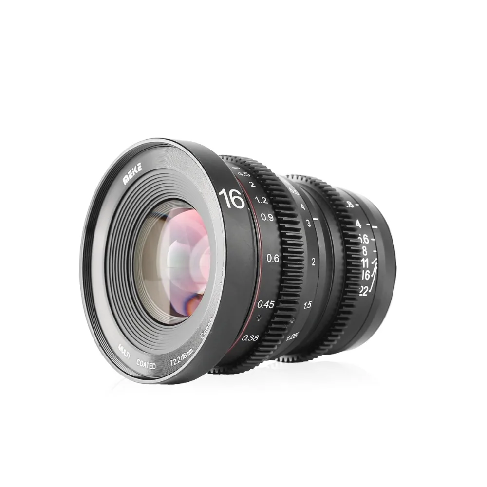Meike 16mm T2.2 Manual Focus Aspherical Portrait  Cine Lens for Micro Four Third