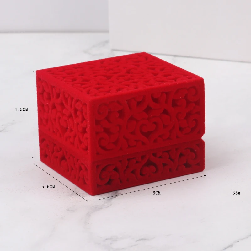 

Ring Box Wedding Flannelette Box Engagement Ring Collection Box Wedding Ring Jewelry Box Wedding Gift