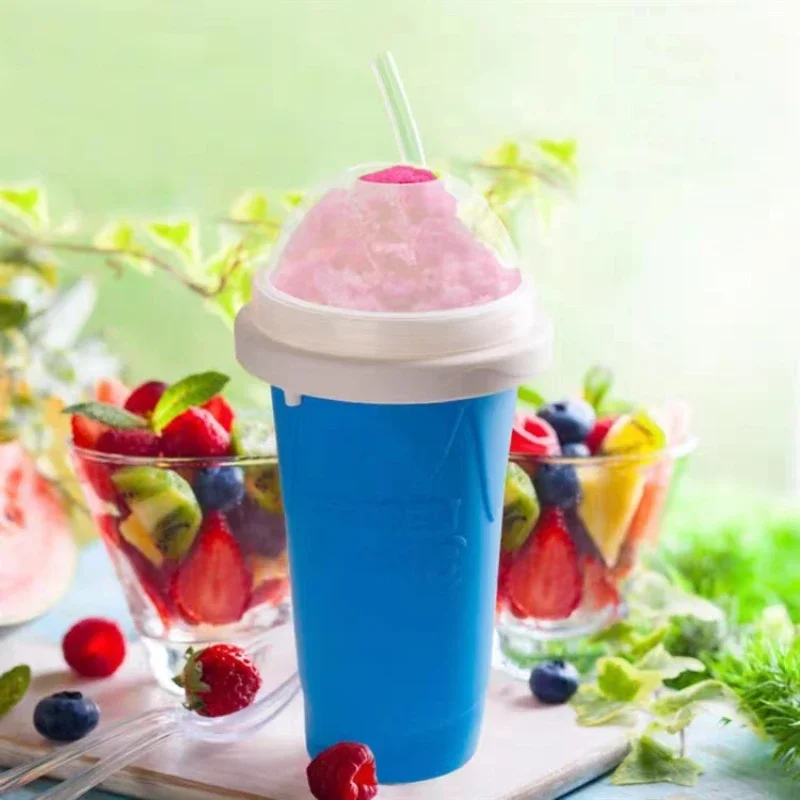Plastic Cup Double Layer Pinch Cup For Quick Cooling Outdoor Ice Making