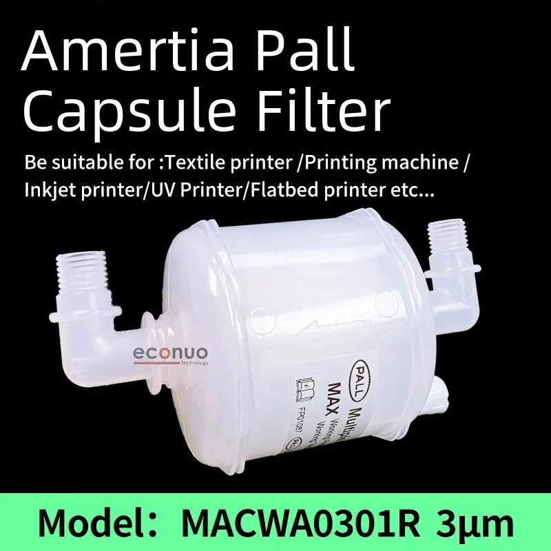 

Original pall Solvent 3um PALL Capsule Ink Filter for Pall Filter MACWA0301R for Liyu Flora Witcolor Solvent Inkjet filter
