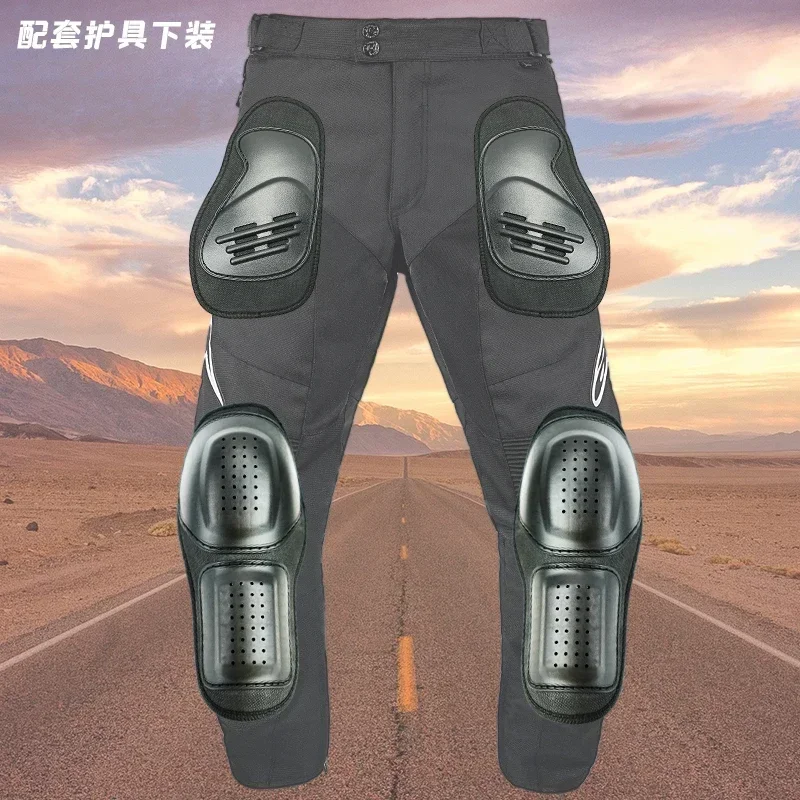 Motorcycle cycling pants men protective motorbike riding pants suit winter waterproof fall rider clothing racing moto