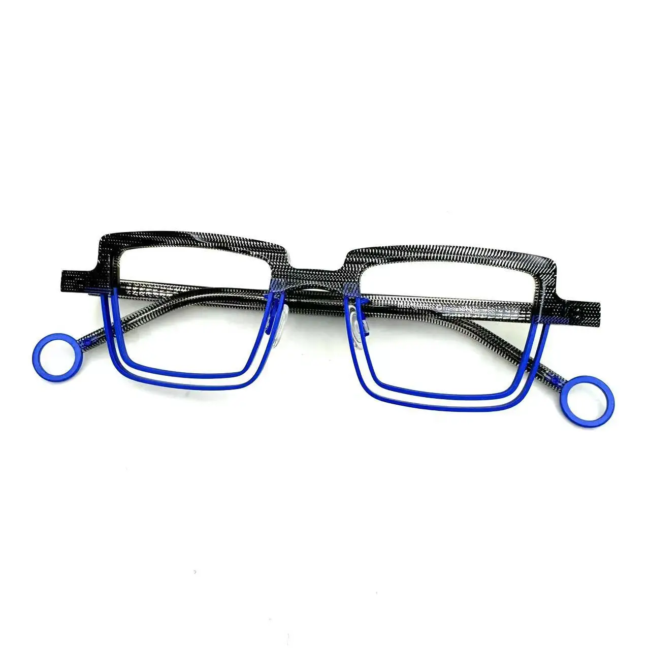 男性と女性のためのtheoスピナーチューブ光学メガネ、正方形の