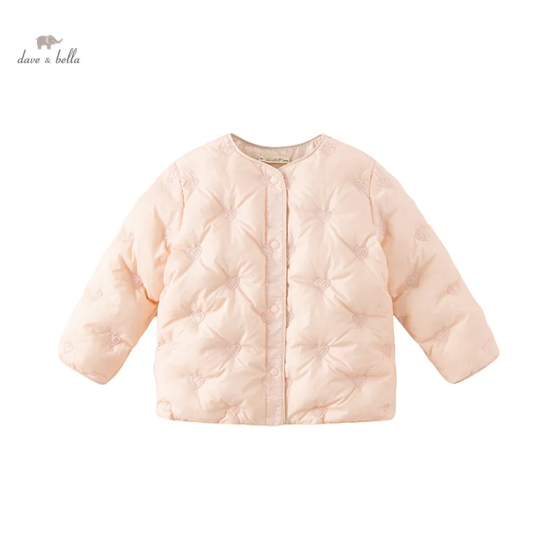 Dave Bella Children Girls Down Jacket 2023 Winter New Fashion