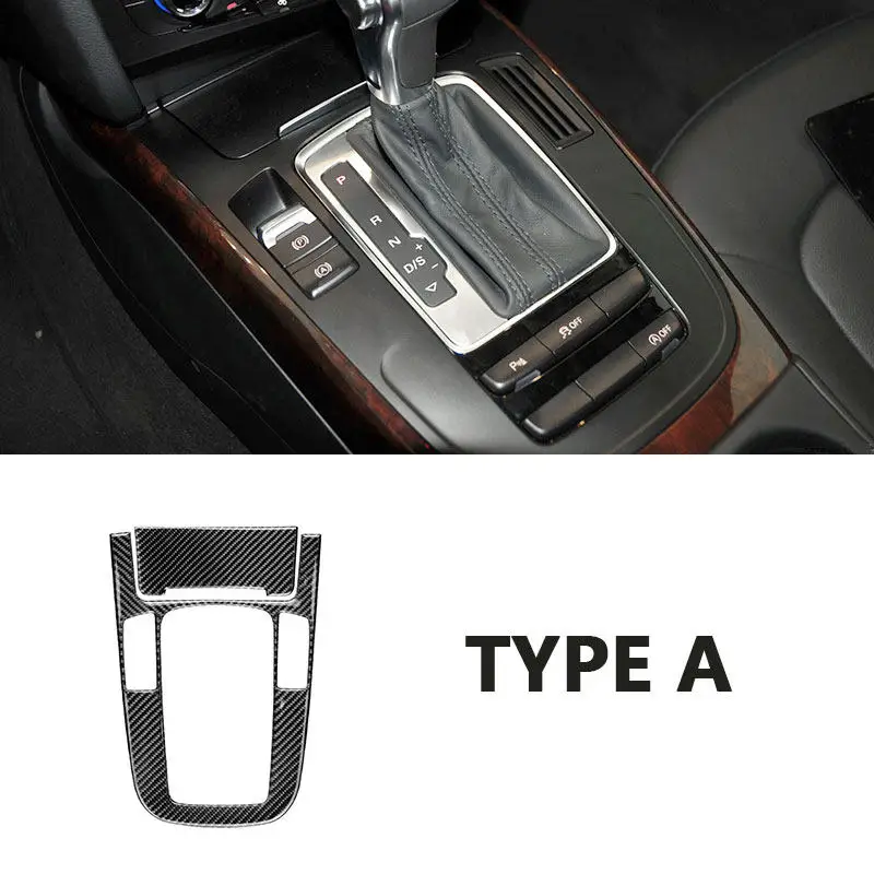 Copertura Portabicchieri Console Centrale In Fibra Di Carbonio Per Audi A4 B8 A5 2009-2015 - 2