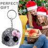 Sad Hamster Meme Sound Music Plush Toy Sad Hamster Plush Toy with Bow Pendant Keychain Kawaii Crocheted Dolls Gift for Women Men 5