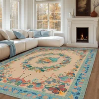 Carpet for Living Room Foldable Machine Washable Butterfly Floral Home Bedroom Soft Floor Mat Leisure Area Floor Rug Alfombra 1