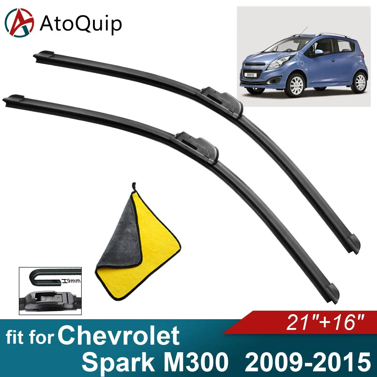 

Car Windshield Wiper Blades Fit For Chevrolet Spark M300 Wiper Blades Soft Rubber Auto Front Windscreen