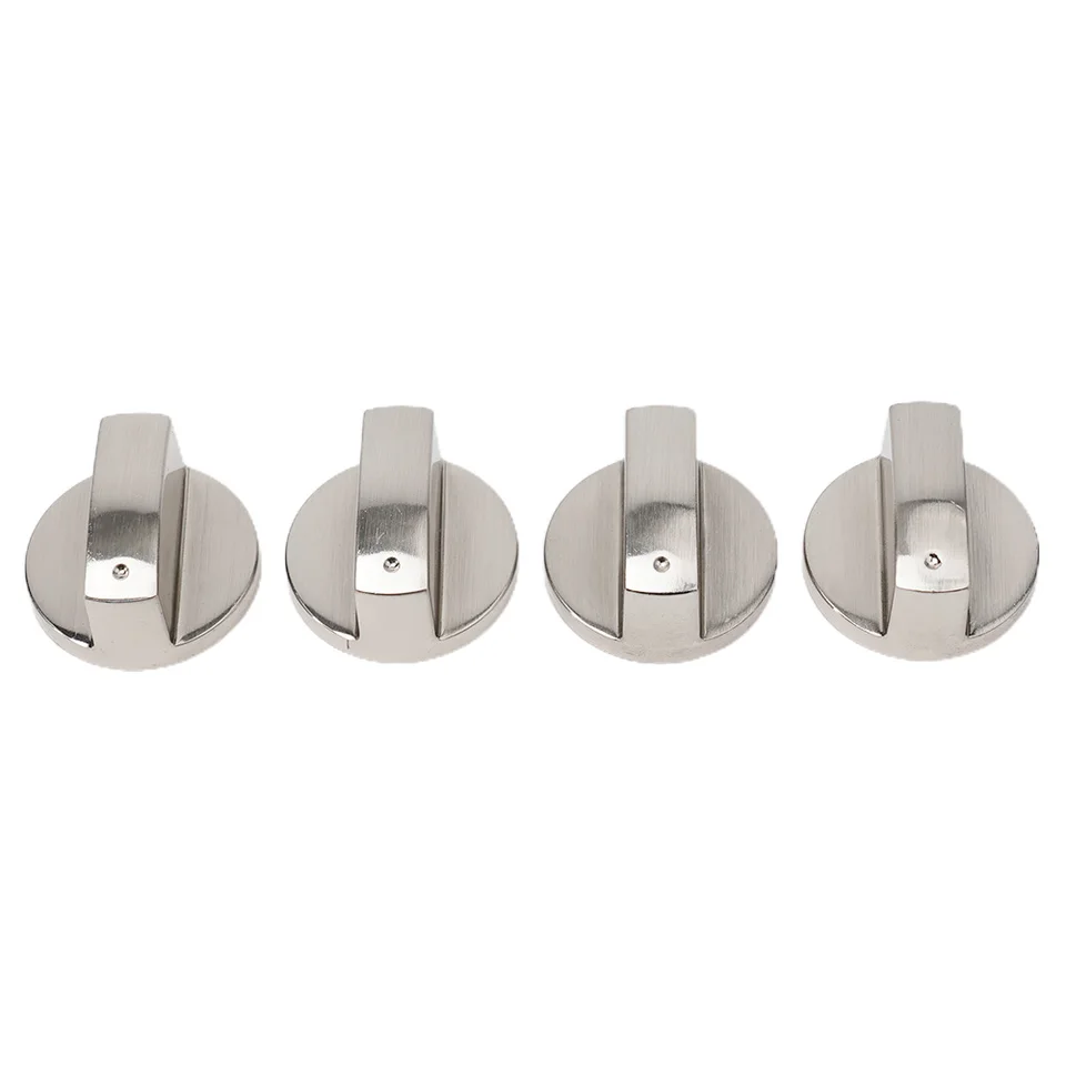 BOBOZHONG Metallo Stufa Gas Manopola,4 Pezzi Manopole per Cottura a Gas, Universale Pomello per fornello a Gas per Cottura a Gas Cucina (8 mm