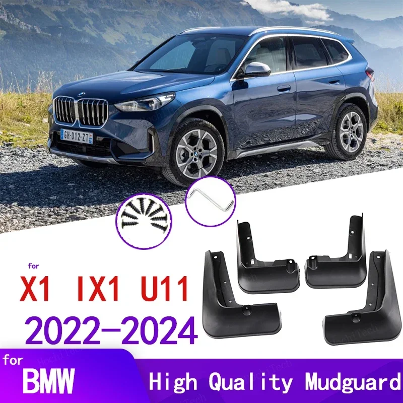 

Брызговики черные для BMW X1 IX1 U11 m35I M sport xLine 2022-2024, 4 шт.