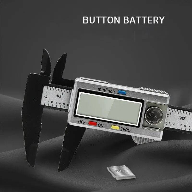 Description Picture 4 of item150mm 100mm Electronic Digital Caliper Carbon Fiber Dial Student Vernier Caliper Gauge Digital Ruler 0 to 150mm Measuring Tool