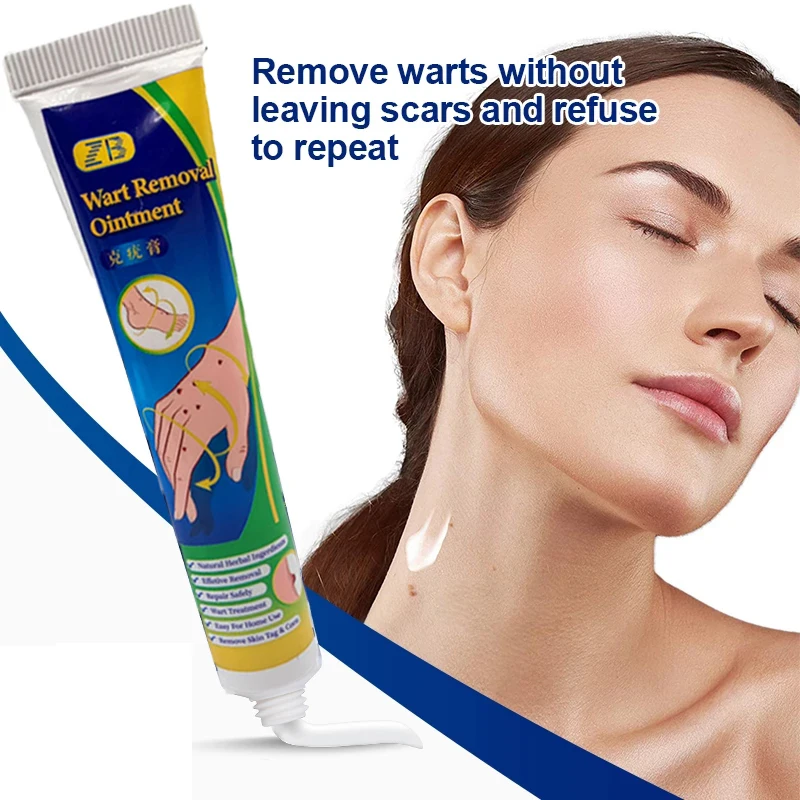 

10pcs Warts Remover Ointment Herpes Papillomas Reduce Friction Antibacterial Dressing Wart Skin Tag Painless Skin Repair Cream