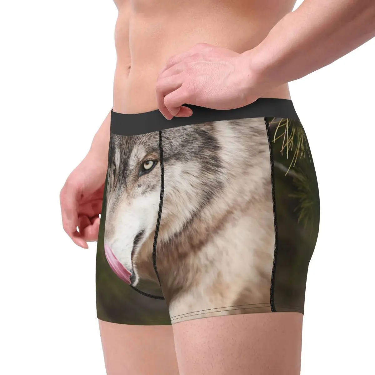 Men Boxer Briefs Shorts Panties The Wolves Licking Wolf Soft Underwear  Homme Humor S-XXL Underpants - AliExpress