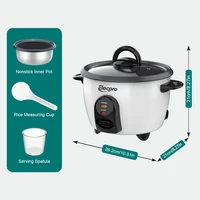 Elecpro Mini cuiseur à riz 3 tasses de riz avec cuiseur vapeur, petit cuiseur vapeur Portable pour aliments, pot intérieur antiadhésif amovible de qualité alimentaire 5