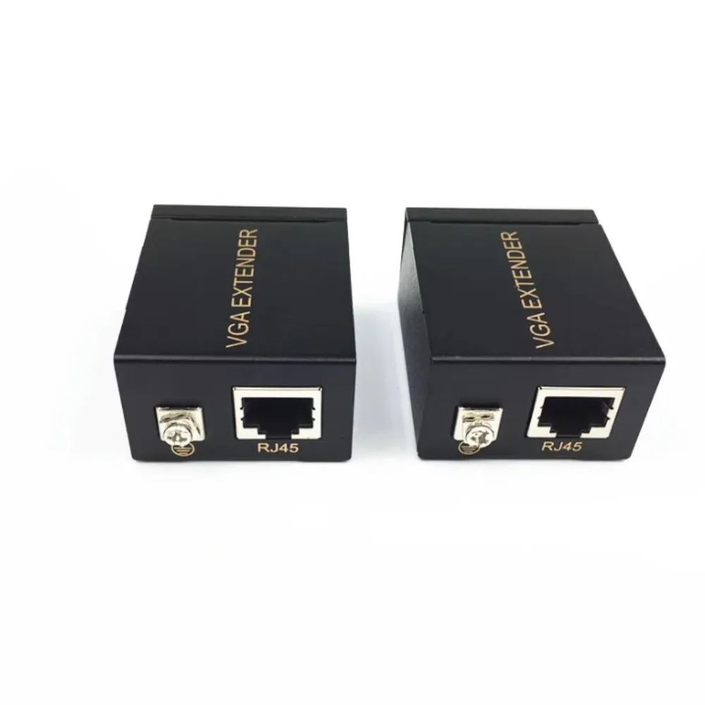 Transmitter VGA Extender 60m Adapter VGA To RJ45 To RJ45 Extender Repeater Extension Cable Receiver