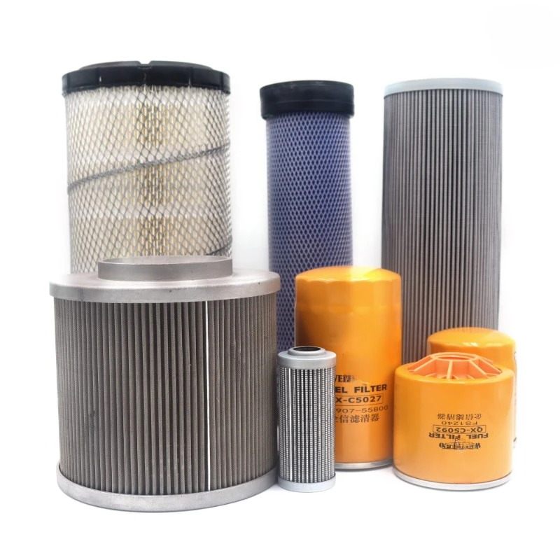

Excavator Parts For Shandong Lingong Lg80680f Engine Oil Diesel Oil Lattice Air Filter Hydraulic Oil Filter Maintenance Parts