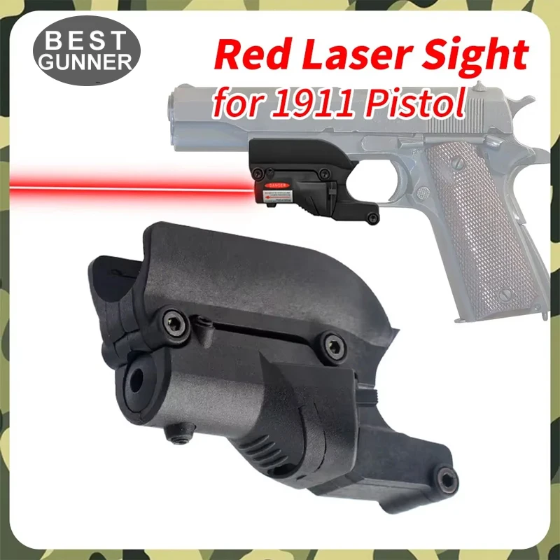 PPT Tactical Red Dot Laser Sight for Colt 1911 Pistol Handgun Hunting Accessories 4.95mW Class IIIA 3R Trigger Guard Mount M582