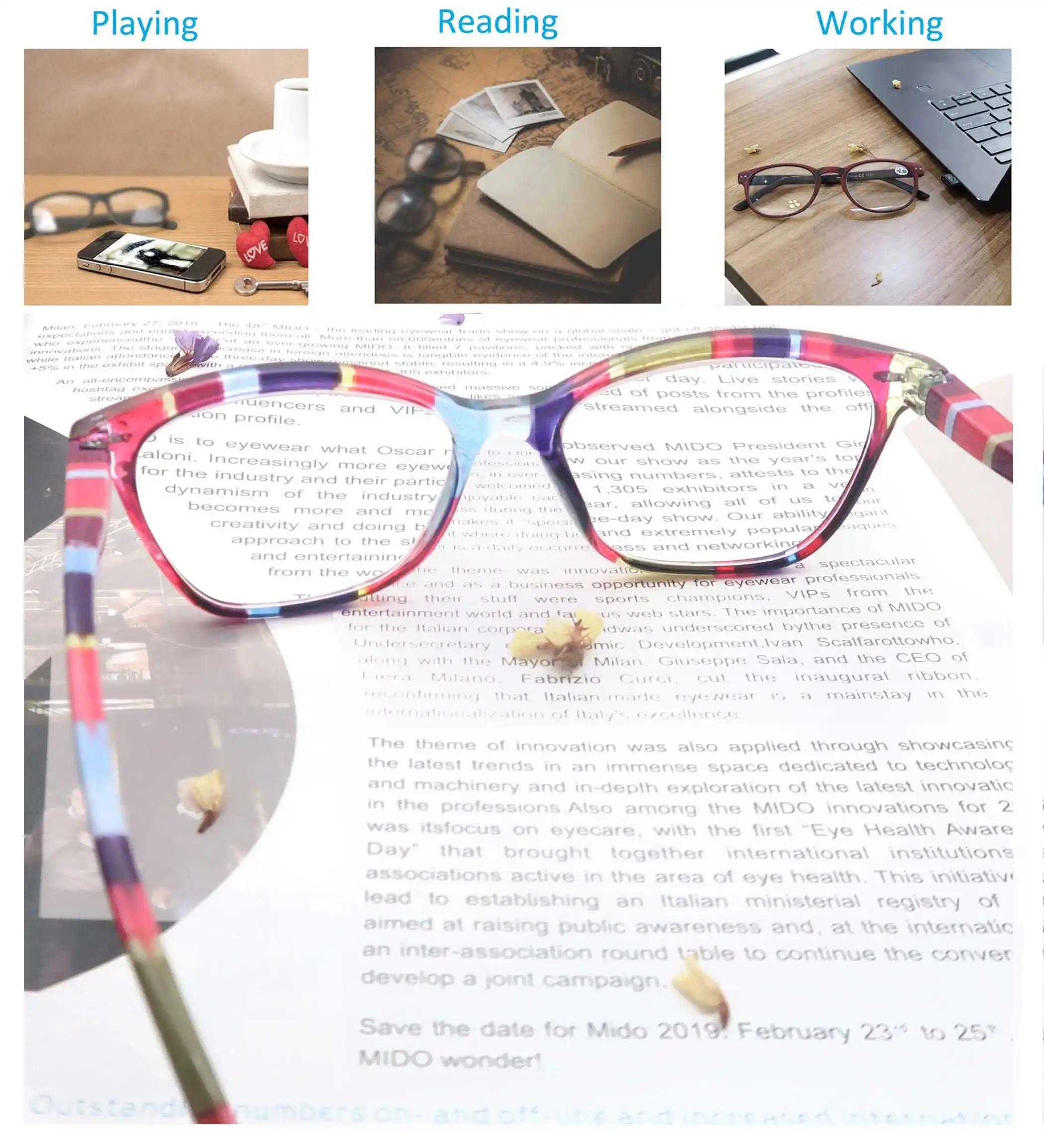 Reading Glasses Reading Glasses For Women Personality Cat Eye Reader Rivet Decorative Frame Amplifier For Presbyopic glasses Fashion Ladies