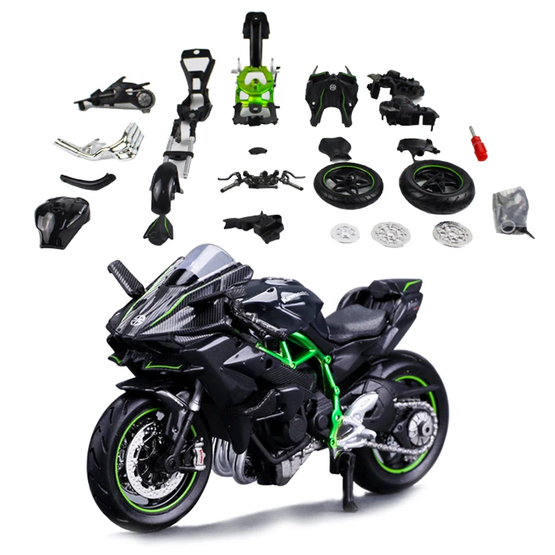 Maisto 1 : 12 KAWASAKI NINJA H2R Motocicleta Aleación Diecast Modelo De  Juguete Con Base De Simulación De La Colección De Motos Juguetes De Regalo  1/18 Escala