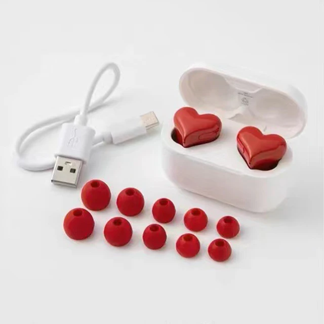 Original Wireless Headphones Heart Shaped Earphones Woman Bluetooth