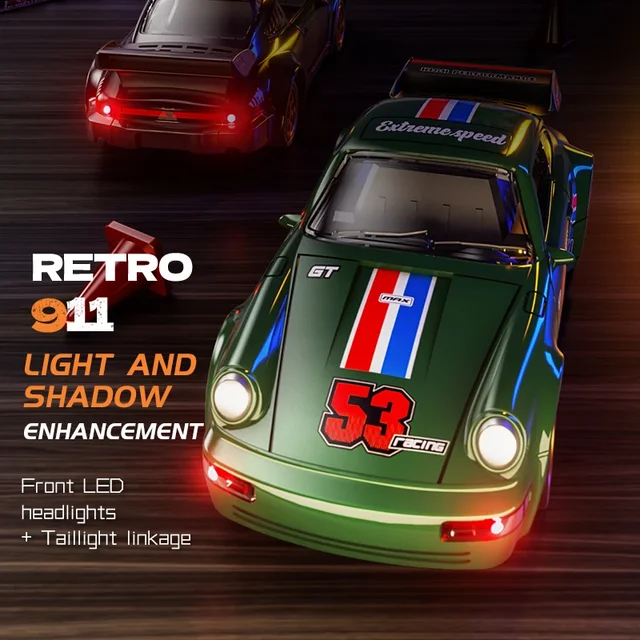 1:43 RC Drift Car with Gyro 18KM/H High-Speed 2.4G 4WD Remote Control Racing Vehicle RTR Electric Desktop Toys for Children 5