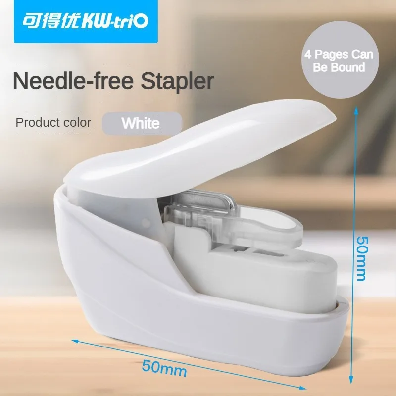 No Nails No Staple Stapling Machine Mini Cute Book Paper Stapleless Stapler Stapler Without Staple Stationery Office Accessories stapleless stapler