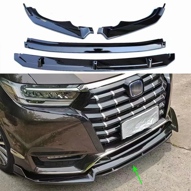 

Передний спойлер для Honda Allison 2021 2022, автомобильный сплиттер, корпус из АБС-пластика, передняя юбка, внешние детали, аксессуары