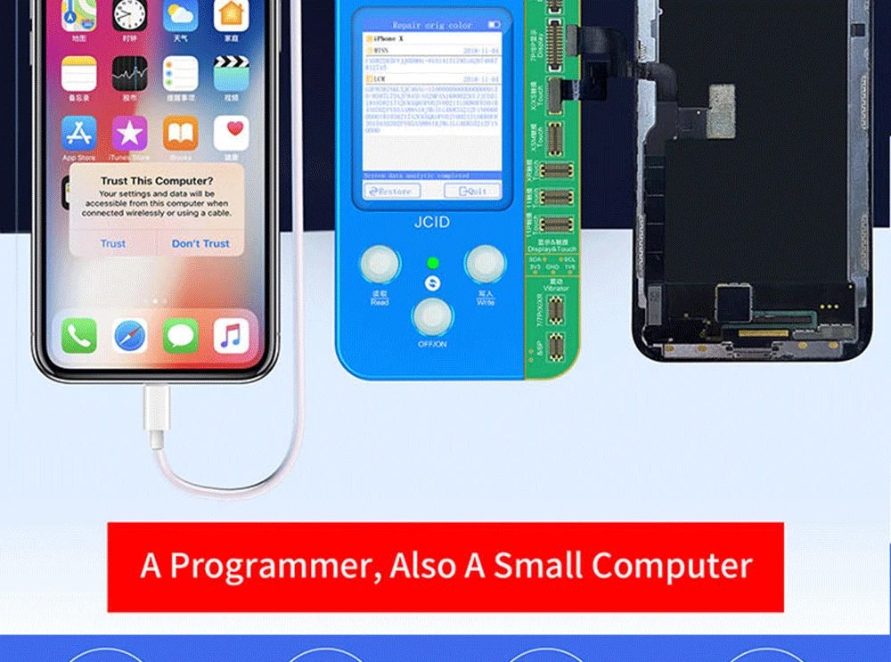 auto body repair kit JC V1S Programmer for iPhone 7 8 X XS MAX 11 12 Series Battery Photosensitive Original Color Touch Shock Fingerprint ProgrammerJC JCID V1SE Battery Repair Flex Cable Repair Programmer Battery Read&Write Remove Error Health Warning for iPhone 11-13 ProMax best drill for home use