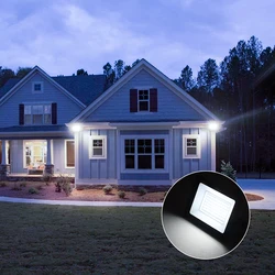 Enhanced Outdoor LED Flood Light - IP66 Waterproof, 100W, Ideal for Garden and Street Lighting (Cold White)