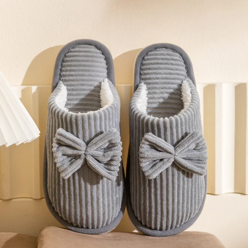Women's Cozy Bow Slippers - Soft, Warm, and Lightweight