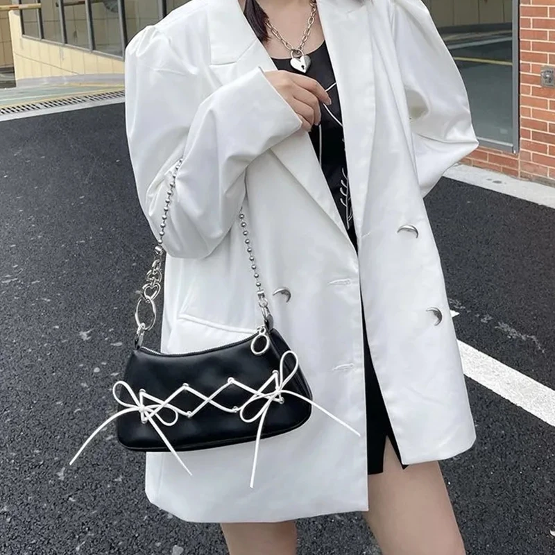 Fashion Women Shoulder Underarm Bag Luxury Design Chain Hobos Bag Solid Color Small Purse and Handbags For Ladies