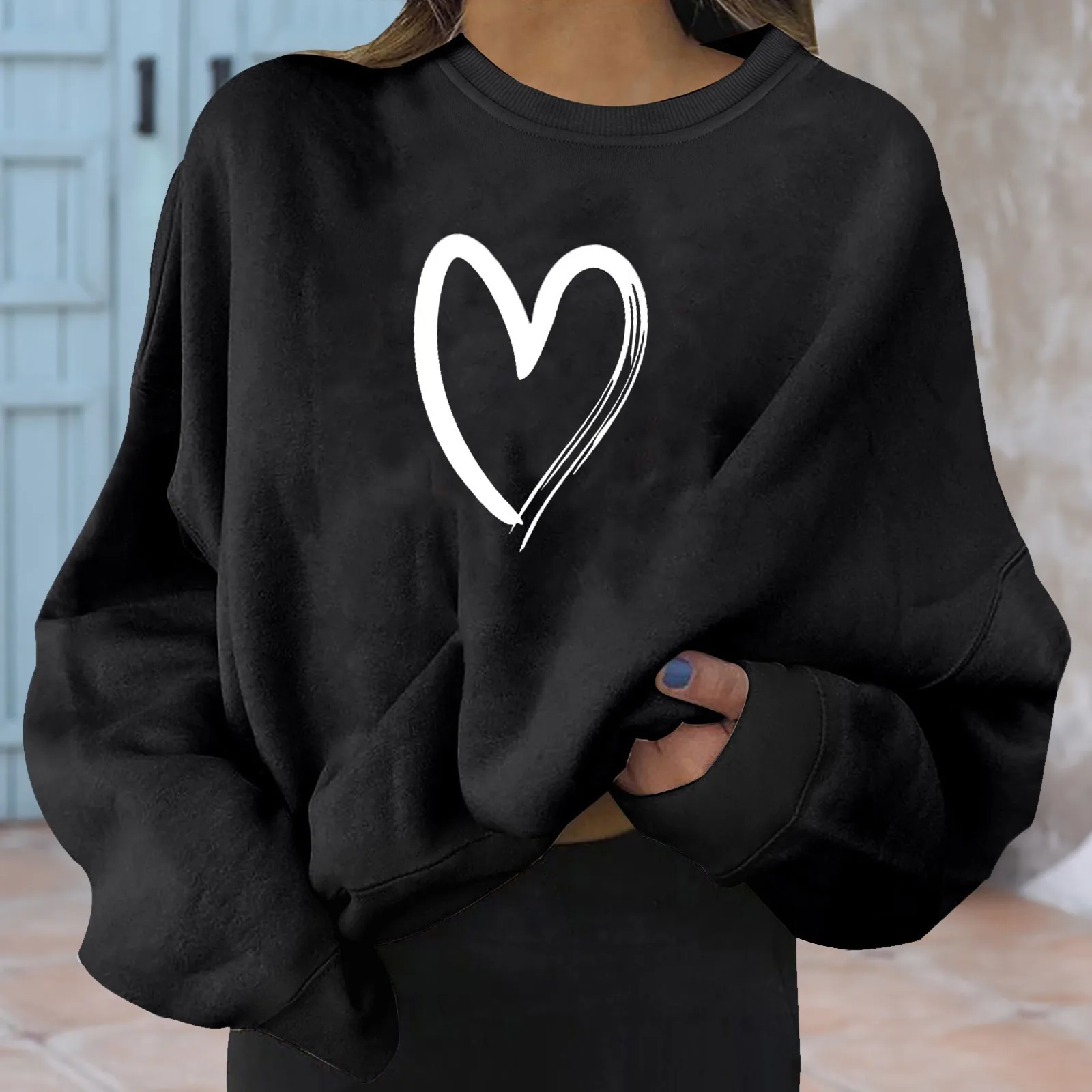Bestseller / Damen-Sweat / ONLSINNA L/S O-NECK PRINT BOX SWT