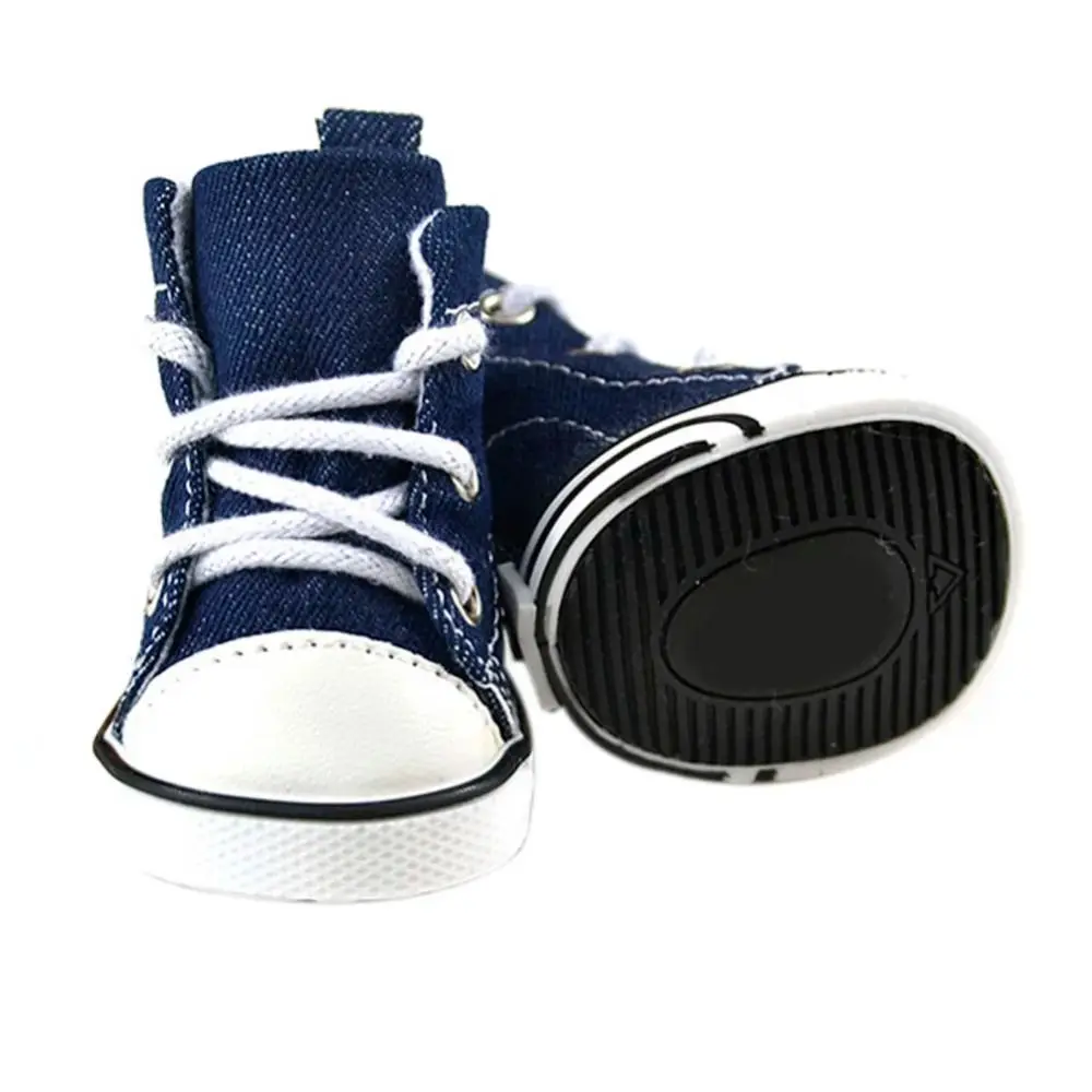 Kreative 4 Teile/satz Haustier Schuhe Wasserdichte Leinwand Welpen Haustier Hunde Stiefel Schmutz-proof Atmungsaktive Pet Liefert Haustiere – Detail 6